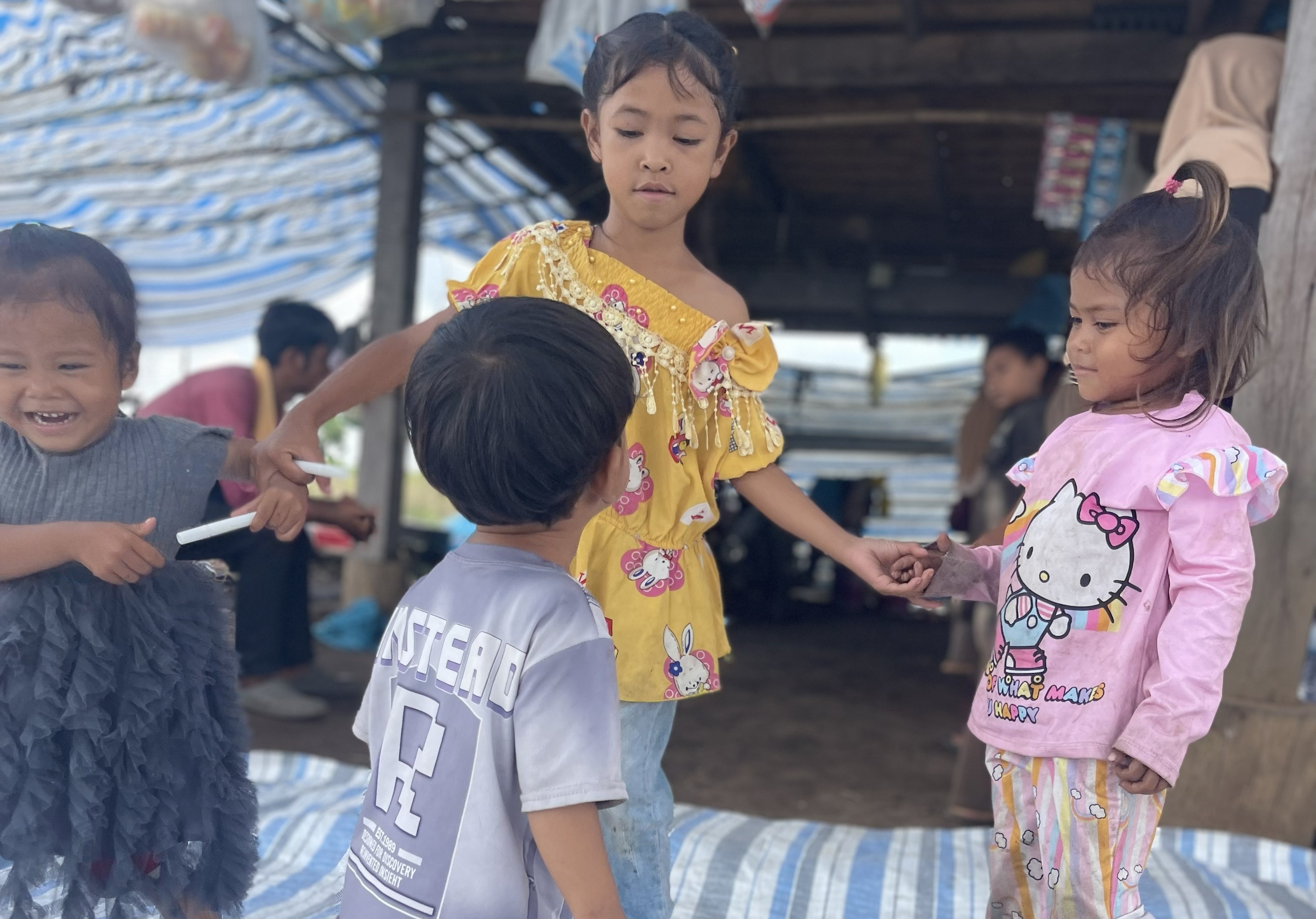 Children from Kampung Lveang Soksan