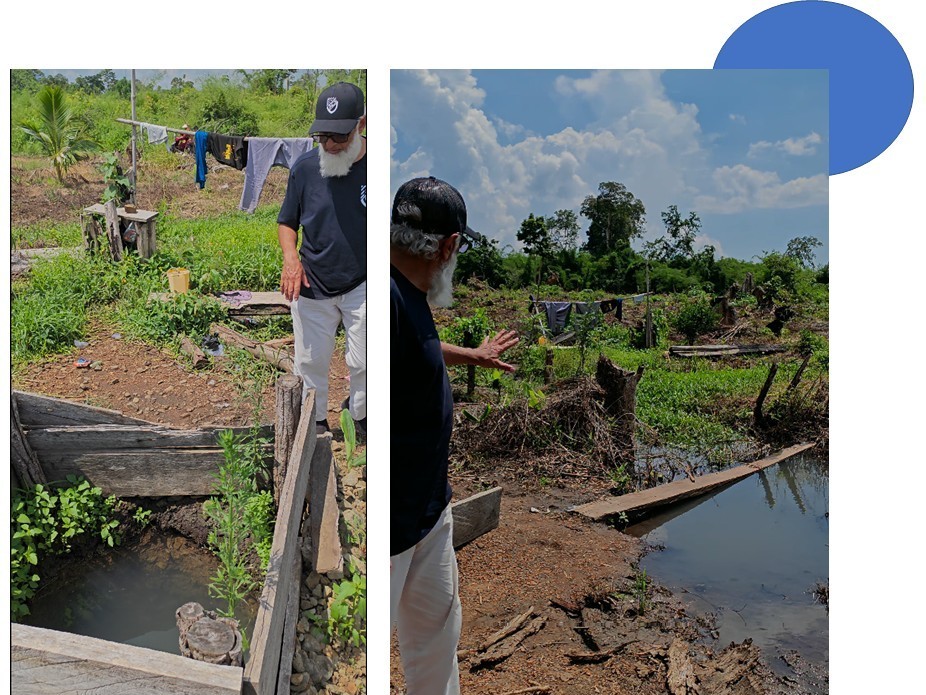 The current water source used by families in a rural Cambodian village